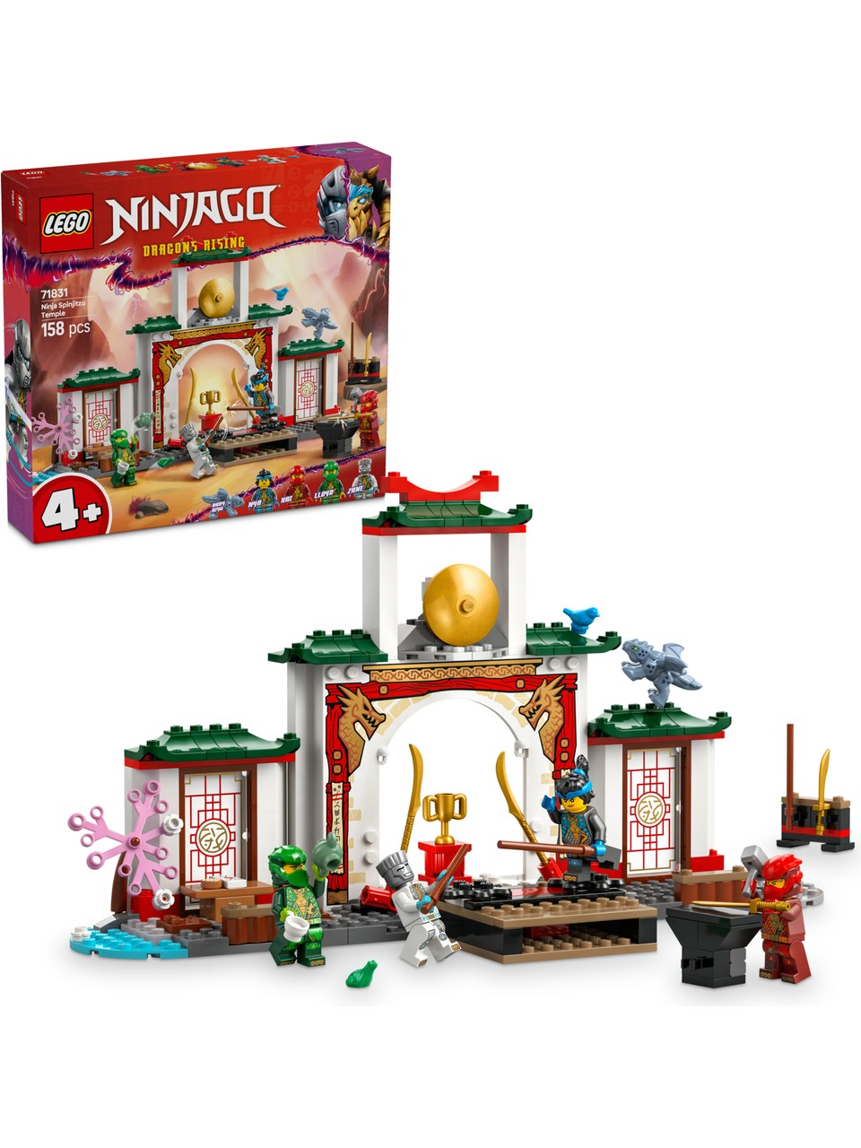 LEGO ® NINJAGO® Ninja Spinjitzu Tapınağı 71831 - 4 Yaş & Üzeri Çocuklar için Yaratıcı Oyuncak Yapım Seti (158 Parça) resmi